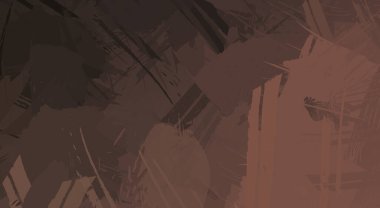 Fırça darbesi ile boyanmış. Sanatsal canlılık ve renkli duvar kâğıdı. Kaotik resim. Taranmış Boyalı Soyut Arkaplan. 