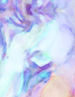 2D çizim. Sanatsal arkaplan resmi. Tablo üzerinde soyut resim. Çağdaş sanat. El yapımı resim. Renkli doku. Modern sanat eserleri. Yüzeyde suluboya fırça darbeleriyle boyama.