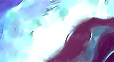 Soyut arkaplanda pürüzlü fırça darbeleri. Fırça boyası. Renkli boya darbeleri. Eşsiz duvar sanatı. Tuvaldeki modern sanat. Renkli çağdaş sanat eserleri. 