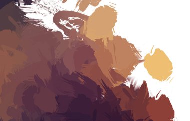 Duvar sanatı Eşsiz ve yaratıcı illüstrasyon. Fırça darbesi ile boyanmış. Renkli fırça darbelerinin soyut arkaplanı. Fırçalanmış canlı duvar kâğıdı. Boyalı sanatsal yaratım.