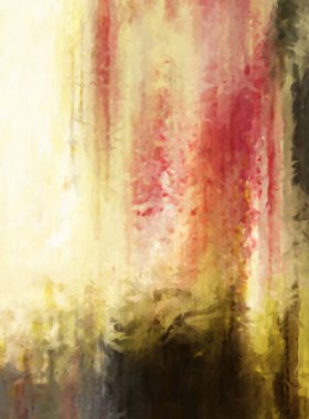 Modern sanat. Renkli çağdaş sanat eserleri. Renkli boya darbeleri. Soyut arkaplanda fırça darbeleri. Fırça boyası. Eşsiz duvar sanatı.