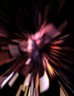 Işık parçacık izleri. Parlayan parçacıkları ve çizgileri olan ışık patlaması yıldızı. Güzel hareketli soyut ışın arkaplanı.