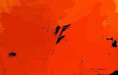 Vahşi fırça darbeleriyle yaratıcı soyut resim. Artistik fırça darbeleriyle donatılmış. Renkli ve canlı bir tasvir. Boyalı sanat.