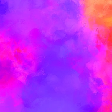 Canlı fırça darbeleriyle boyanmış. Renkli desenli resim. Fırçalanmış duvar kağıdını boya.