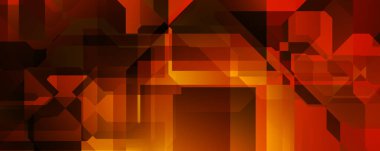 Soyut geometrik duvar kağıdı. Geometrik renkli şekiller. Çokgen arka plan. Bir teknolojinin dijital illüstrasyonuName.