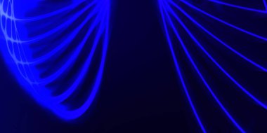 Işık dalgalarının neon renkli soyut tasarımı. Dijital arka plan ve neon ışığı parlama efekti. Parlak ışınlar duvar kağıdı.