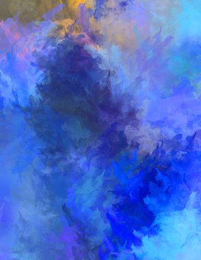 Sanatsal canlılık ve renkli duvar kağıdı. Taranmış Soyut Arkaplan. Fırça darbeli resim. 