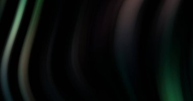 Siyah arka planda renkli düz çizgiler. Sıvı ve sıvı renkli dalgalar karanlıkta akıyor. Duvar kağıdı, afiş, arkaplan, kart, kitap, kapak, poster, afiş, broşür