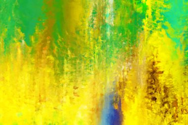 Modern sanat. Renkli çağdaş sanat eserleri. Renkli boya darbeleri. Soyut arkaplanda fırça darbeleri. Fırça boyası. Eşsiz duvar sanatı.