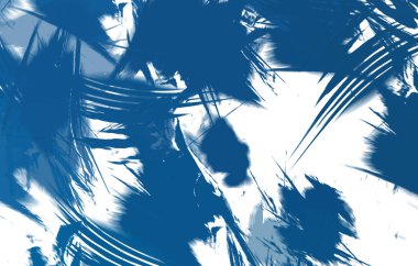 Renkli fırça darbelerinin 2B çizimi. Dekoratif doku resmi. Canlı boya desenli arka plan. Kaotik fırça darbeleri resim.