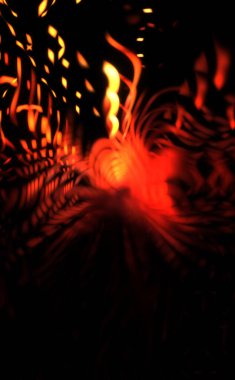 Işık parçacık izleri. Parlayan parçacıkları ve çizgileri olan ışık patlaması yıldızı. Güzel hareketli soyut ışın arkaplanı.