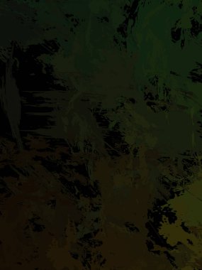 Vahşi fırça darbeleriyle yaratıcı soyut resim. Artistik fırça darbeleriyle donatılmış. Renkli ve canlı bir tasvir. Boyalı sanat.