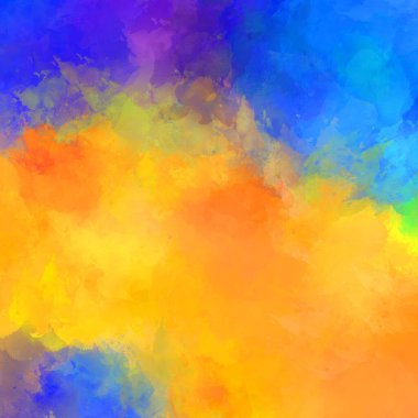 Boya darbeleri. 2D İllüstrasyon. Taranmış Boyalı Soyut Arkaplan. Fırça darbesi ile boyanmış. Modern sanat.