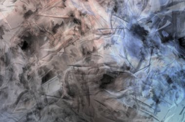 Modern sanat. Taranmış Boyalı Soyut Arkaplan. Fırça darbesi ile boyanmış. Boya darbeleri. 2B Görüntü
