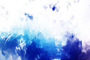 Canlı fırça darbeleriyle boyanmış. Renkli desenli resim. Fırçalanmış duvar kağıdını boya.