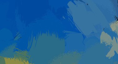 Sanatsal soyut arkaplan. Doku boyalı duvar kağıdı. Boya darbeleriyle yaratıcı bir illüstrasyon. Fırça desenli resim.