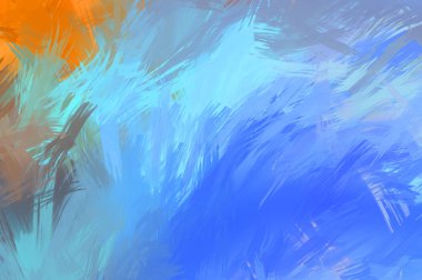 Renkli fırça darbelerinin soyut arkaplanı. fırçalanmış canlı duvar kağıdı. resmedilmiş sanat eseri. Eşsiz ve yaratıcı illüstrasyon.