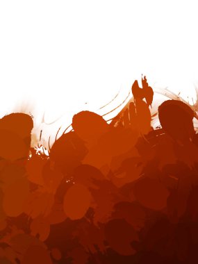 Taranmış Boyalı Soyut Arkaplan. Vahşi kaotik fırça darbeleri. Boya darbeleri. 2D İllüstrasyon. Fırça darbeli resim. 