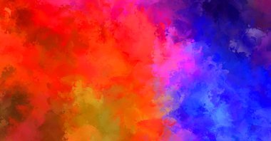 Modern sanat. Taranmış Boyalı Soyut Arkaplan. Fırça darbesi ile boyanmış. Boya darbeleri. 2B Görüntü.