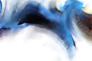 Modern sanat. Renkli çağdaş sanat eserleri. Renkli boya darbeleri. Soyut arkaplanda fırça darbeleri. fırça boyası.