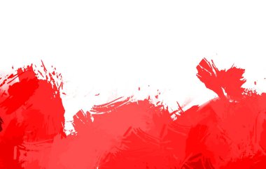 Taranmış Boyalı Soyut Arkaplan. Vahşi kaotik fırça darbeleri. Boya darbeleri. 2D İllüstrasyon. Fırça darbeli resim. 