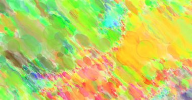 Çağdaş sanat. El yapımı resim. Modern sanat eserleri. Yüzeyde suluboya fırça darbeleriyle resim yapmak. 2D çizim. Sanatsal arkaplan resmi. Tablo üzerinde soyut resim. Renkli doku.