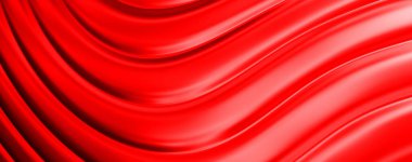 Soyut arkaplan. Renkli dalgalı yansıtıcı duvar kağıdı. Duvar kağıdı, afiş, arkaplan, kart, kitap kapağı veya web sitesi için grafiksel resimleme.