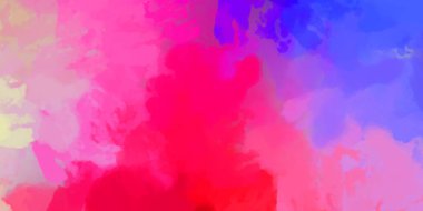 Yaratıcı soyut resim. Artistik fırça darbeleriyle donatılmış. Renkli ve canlı bir illüstrasyon. boyalı sanat.