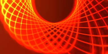 Işık dalgalarının neon renkli soyut tasarımı. Dijital arka plan ve neon ışığı parlama efekti. Parlak ışınlar duvar kağıdı.