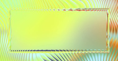 Soyut çerçeveli arkaplan. Renkli, canlı, dalgalı bir duvar kağıdı. Merkezi çerçeveli yaratıcı grafik 2d çizim. Dinamik şekilli modaya uygun sıvı örtüsü.