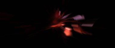 Işık parçacık izleri. Parlayan parçacıkları ve çizgileri olan ışık patlaması yıldızı. Güzel hareketli soyut ışın arkaplanı.