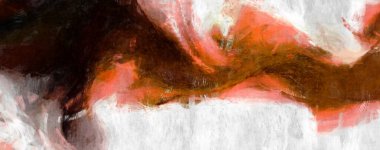 Soyut arkaplanda pürüzlü fırça darbeleri. Fırça boyası. Renkli boya darbeleri. Eşsiz duvar sanatı. Tuvaldeki modern sanat. Renkli çağdaş sanat eserleri. 