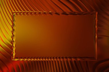 Soyut çerçeveli arkaplan. Renkli, canlı, dalgalı bir duvar kağıdı. Merkezi çerçeveli yaratıcı grafik 2d çizim. Dinamik şekilli modaya uygun sıvı örtüsü.