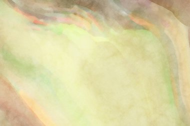 Alkol mürekkebini andıran rahatlatıcı fırça darbelerinin modern resmi. Poster, duvar sanatı, afiş, kart, kitap kapağı veya ambalaj için pastel renkli suluboya resim.