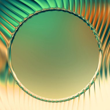 Soyut çerçeveli arkaplan. Renkli, canlı, dalgalı bir duvar kağıdı. Merkezi çerçeveli yaratıcı grafik 2d çizim. Dinamik şekilli modaya uygun sıvı örtüsü.