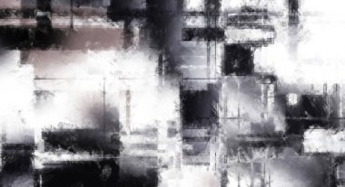 Modern sanat. Renkli çağdaş sanat eserleri. Renkli boya darbeleri. Soyut arkaplanda fırça darbeleri. Fırça boyası. Eşsiz duvar sanatı.