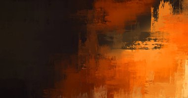 Çapraz vahşi fırça darbeleriyle arka plan. Renkli ve canlı bir tasvir. Boyalı sanat. Yaratıcı soyut resim.