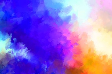 Renkli fırça darbelerinin soyut arkaplanı. fırçalanmış canlı duvar kağıdı. resmedilmiş sanat eseri. Eşsiz ve yaratıcı illüstrasyon.