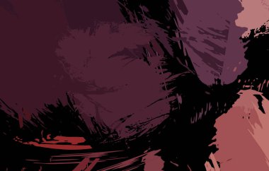 Sanatsal soyut arkaplan. Doku boyalı duvar kağıdı. Boya darbeleriyle yaratıcı bir illüstrasyon. Fırça desenli resim.