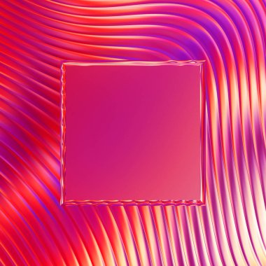 Soyut çerçeveli arkaplan. Renkli, canlı, dalgalı bir duvar kağıdı. Merkezi çerçeveli yaratıcı grafik 2d çizim. Dinamik şekilli modaya uygun sıvı örtüsü.