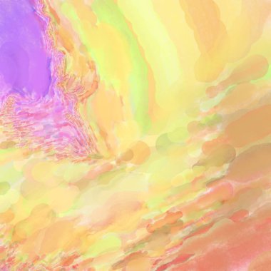 El yapımı sürreal soyut desenli suluboya. Modern sanatsal resim. 2D çizim. Arkaplan boyası karışımı. Yaratıcı duvar sanatı. Çağdaş sanat.