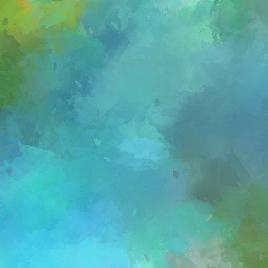 Canlı fırça darbeleriyle boyanmış. Renkli desenli resim. Fırçalanmış duvar kağıdını boya.