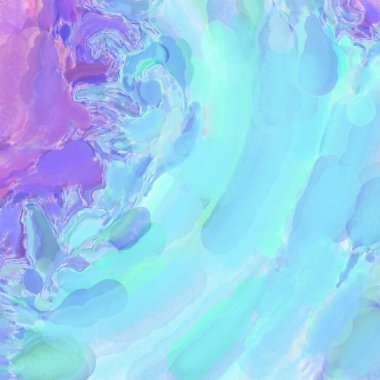 El yapımı sürreal soyut desenli suluboya. Modern sanatsal resim. 2D çizim. Arkaplan boyası karışımı. Yaratıcı duvar sanatı. Çağdaş sanat.