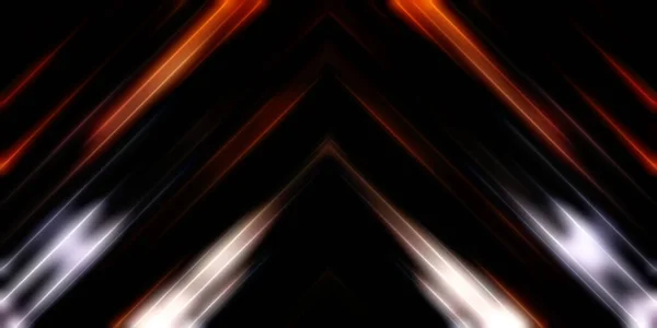 Abstract Stralende Geometrische Lichten Achtergrond Fractale Symmetrische Grafische Illustratie Intersecterende — Stockfoto