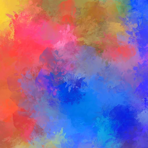 Creative Abstract Painting Background Artistic Brush Strokes Colorful Vibrant Illustration — Stock Photo, Image