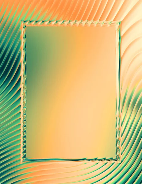 Soyut çerçeveli arkaplan. Renkli, canlı, dalgalı bir duvar kağıdı. Merkezi çerçeveli yaratıcı grafik 2d çizim. Dinamik şekilli modaya uygun sıvı örtüsü.