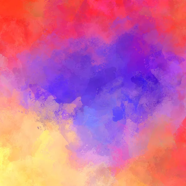 Painted Composition Vibrant Brush Strokes Textured Colorful Painting Paint Brushed — Stock Photo, Image