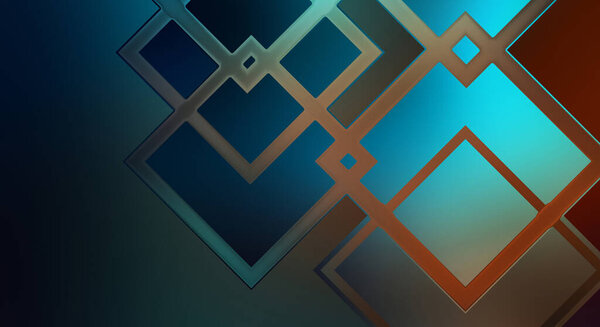 Angular geometrical abstract background. Color geometric pattern. Square shape colorful wallpaper. Modern shiny geometric texture with linear pattern.