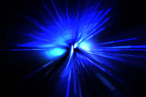 Une Fusée Éclairante Futuriste Étoile Explosion Lumineuse Avec Des Particules — Photo