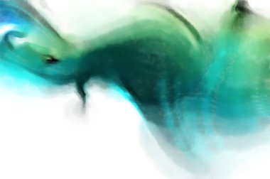 Modern sanat. Renkli çağdaş sanat eserleri. Renkli boya darbeleri. Soyut arkaplanda fırça darbeleri. fırça boyası.